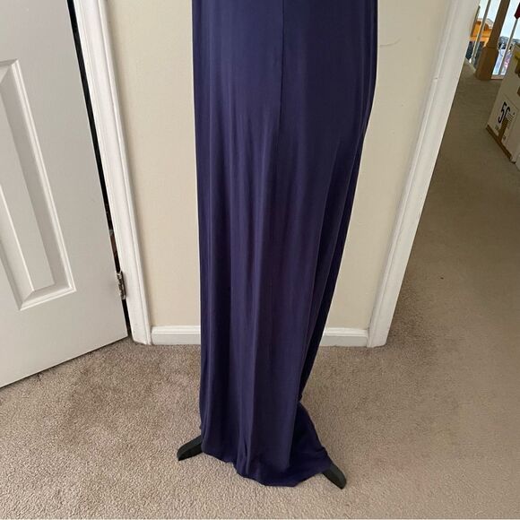 Boden Empire Waist Jersey Maxi Dress Navy Sleeveless Size 8L Read Description! - Picture 6 of 14